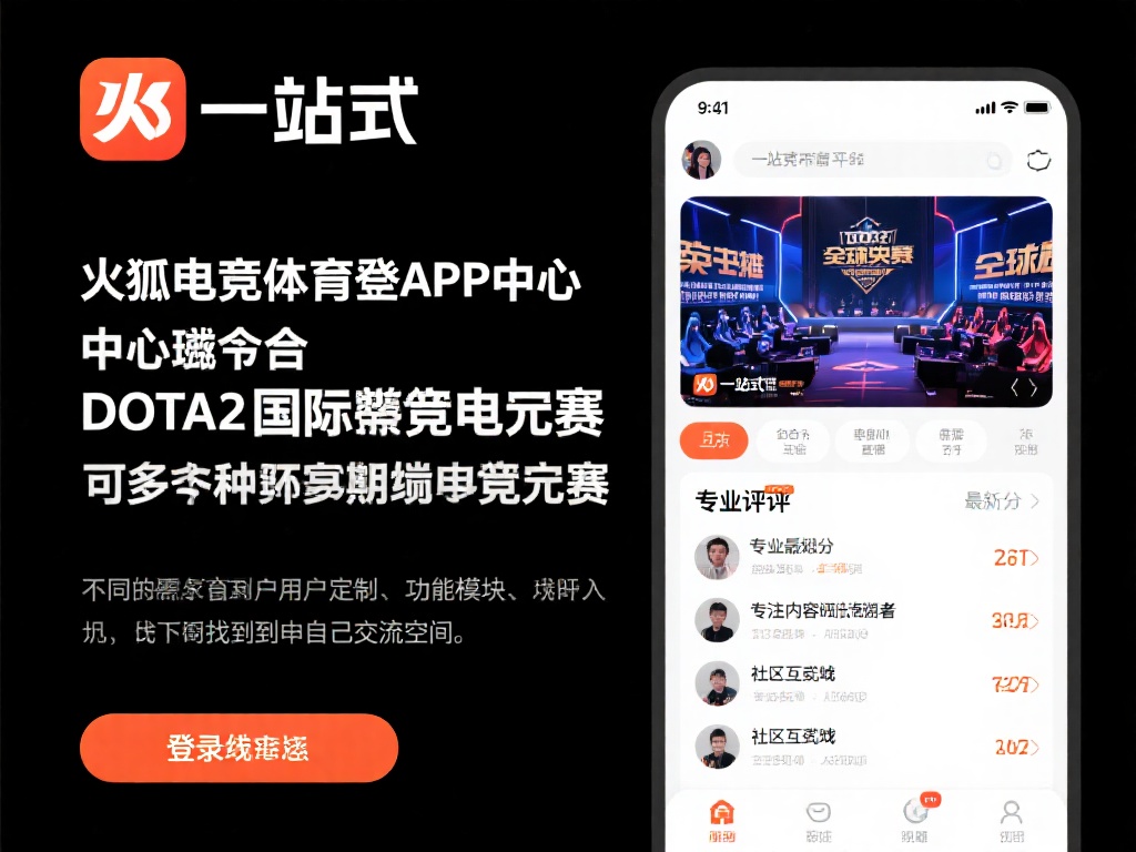 火狐电竞体育app登录中心集合了众多热门电竞赛事，