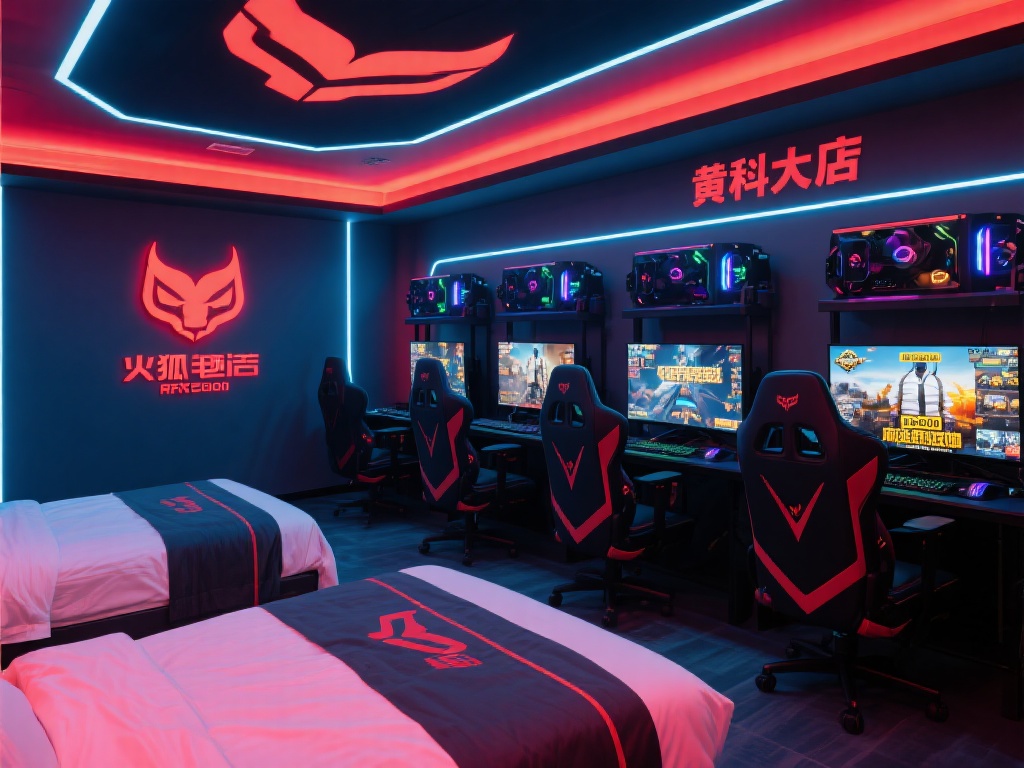 火狐电竞酒店黄科大店最吸引人的地方，莫过于其内外兼